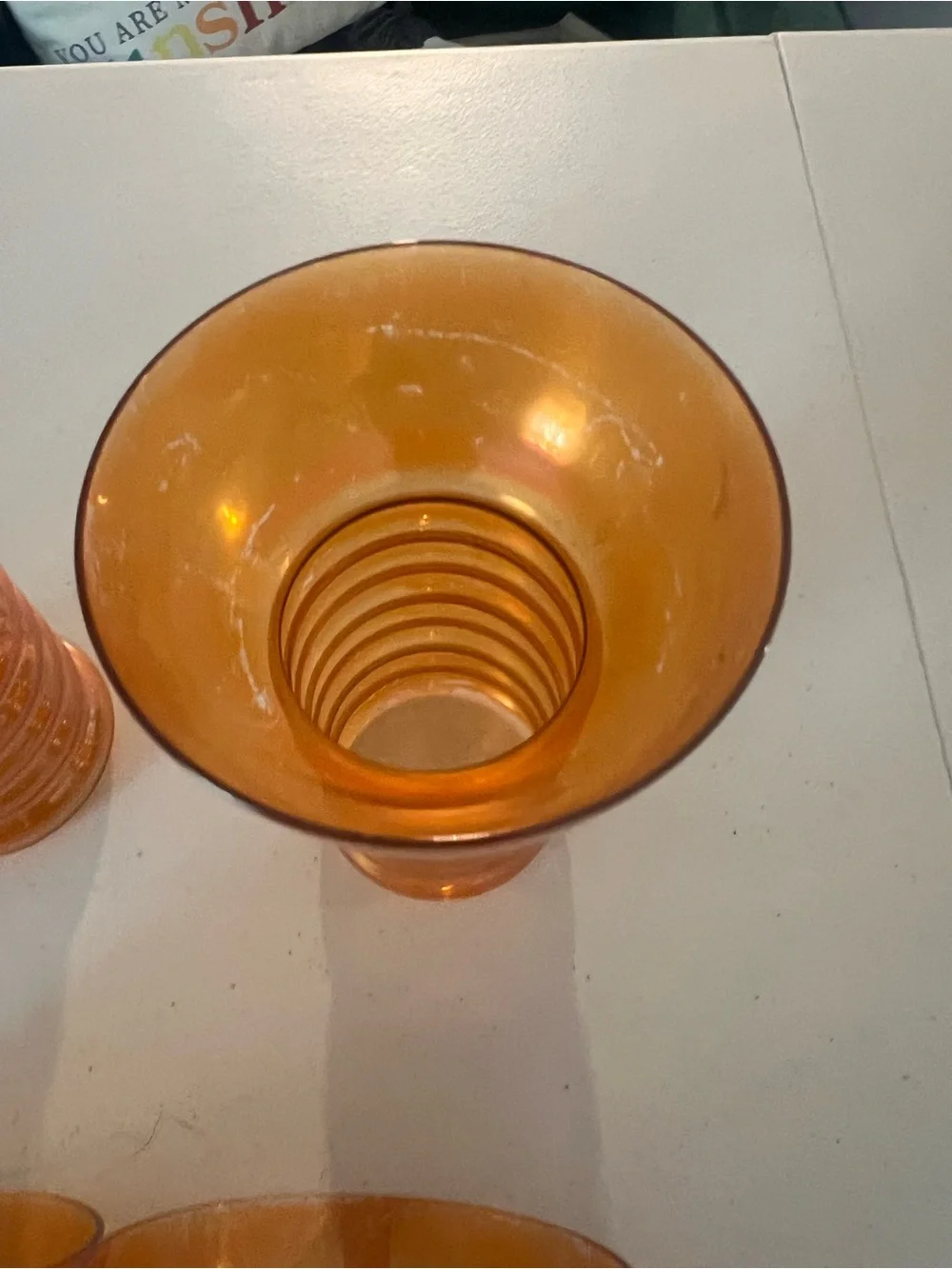 Vintage 1930s Dunbar Aramis “beehive” Tumblers- 4 Pack